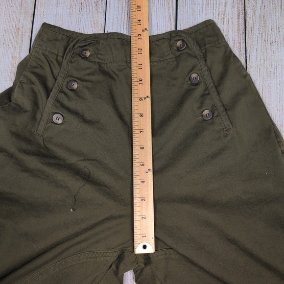 Inwear Olive Green Jodhpurs Style Pants High Waist Button Up Trousers 6 ladies - Picture 4 of 9